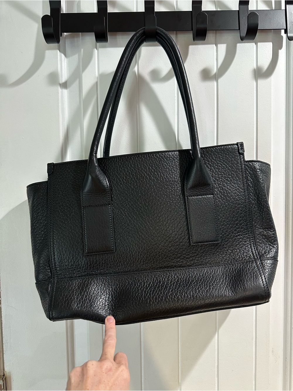 Kate Spade New York Southport Avenue Oden Pebbled Leather Tote Black Tassel - Picture 7 of 10